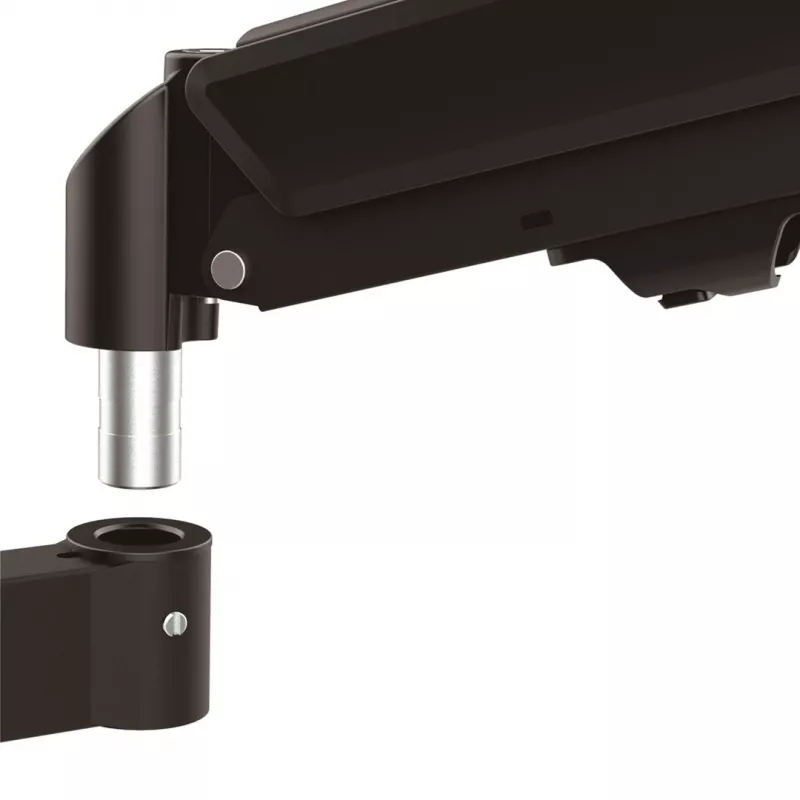 Dvigubas monitoriaus laikiklis Maclean MC-136, dujinė spyruoklė, 17-32 col., 2-10 kg, juodas
