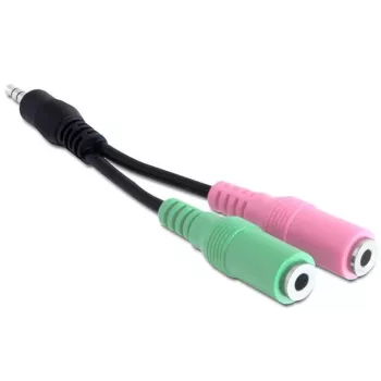 Delock garso adapteris - stereo mini lizdo kištukas vyriškas į stereo mini lizdo kištuką moteriškas