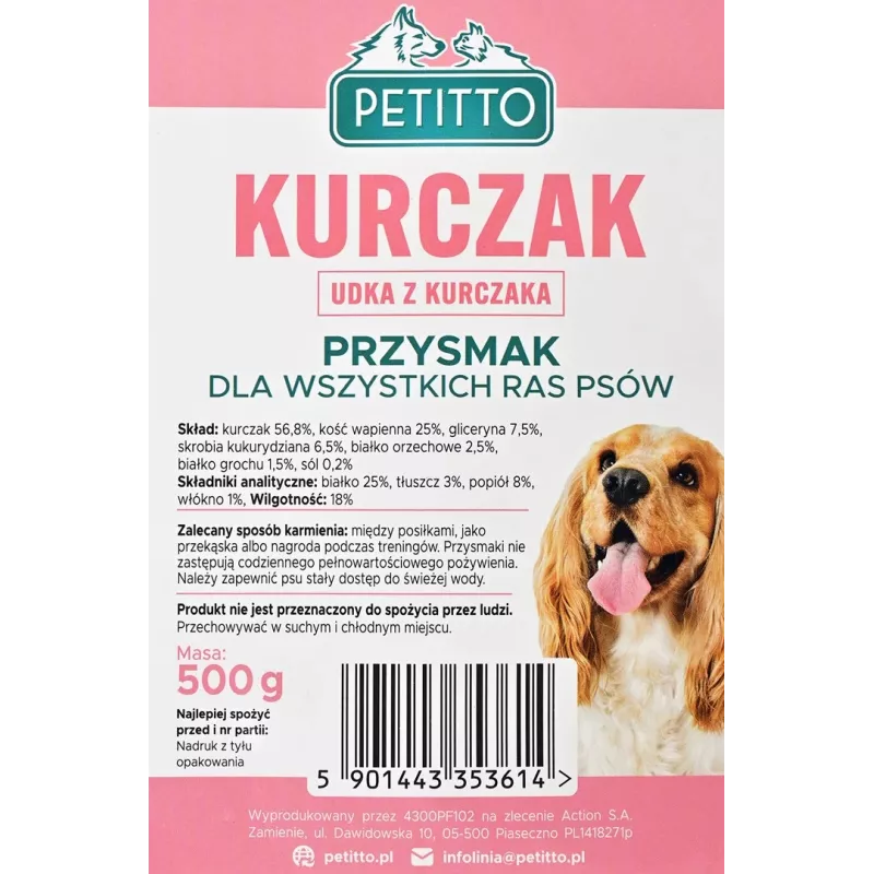 PETITTO Vištienos kojelės - šunų skanėstas - 500g
