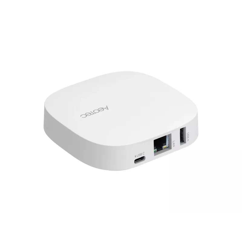 AEOTEC Smart Home Hub 2 – išmanusis namų centras, veikia kaip SmartThings šliuzas, EU, Z-Wave, Zigbee 3.0, WiFi | GP-AEOHUBV4EU | Baltas