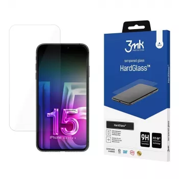 3MK HardGlass Smart apsauginis stiklas Apple iPhone 15 Pro Crash Proof atsparus smūgiams ir įbrėžimams
