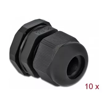Kabelio įvadas DeLOCK 60198 juodas plastikinis 10 vnt.