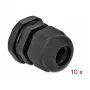 Kabelio įvadas DeLOCK 60198 juodas plastikinis 10 vnt.