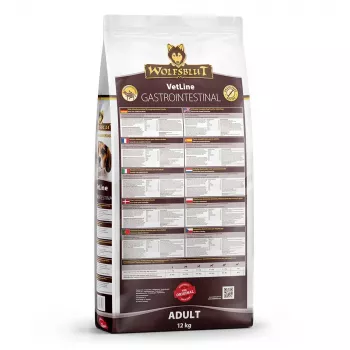 Sausas šunų ėdalas Wolfsblut VetLine Gastrointestinal Duck 12 kg – veterinarinė dieta virškinimo sveikatai