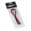 CableMod ModMesh SATA kabelis - Serial ATA 150/300/600 - SATA (M) į SATA (M) - 60 cm - Blood Red (CM-CAB-SATA-N60KBR-R)