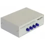 DeLock Switch VGA 4 prievadų rankinis dvipusis - ekrano jungiklis - 4 x VGA - stalinis (87635)