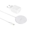 Intenso MW1 belaidis magnetinis įkroviklis 15 W, USB, 12 V, vidaus naudojimui, baltas