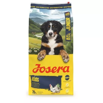 Sausas šunų ėdalas JOSERA Kids 12,5 kg — Paukštiena, 25% baltymų, 12% riebalų, be cukraus, be glitimo