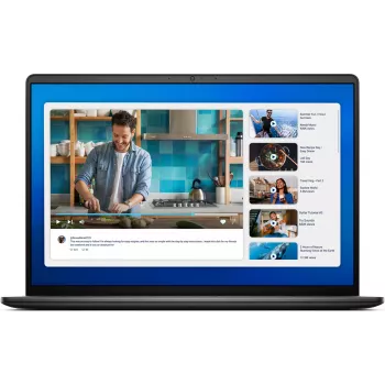 Dell 16 DC16250 anglies juodos spalvos nešiojamas kompiuteris, 16 colių, Full HD+, Intel Core 5 120U, 16 GB DDR5, 512 GB SSD
