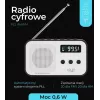 Nešiojamas skaitmeninis radijas Adler AD 1907 – AM/FM, skaitmeninis imtuvas, žadintuvas, USB-C, 600 mAh baterija, LCD, 20 išankstinių stočių, teleskopinė antena