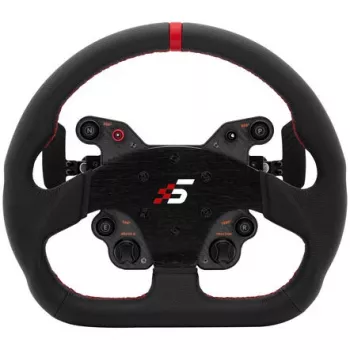Simracing vairas Simagic GT1-SD Leather, nuimamas vairas sim rigams, odinė rankena, standartinis tvirtinimo išdėstymas