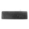 Gembird KB-U-103-RU biuro klaviatūra USB, QWERTY, anglų/rusų, juoda