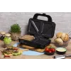 Sumuštinių kepimo aparatas Adler AD 3043, 1300 W, nelimpančios plokštės, 2 sumuštiniams, 285×152 mm kaitinimo paviršius, juodas