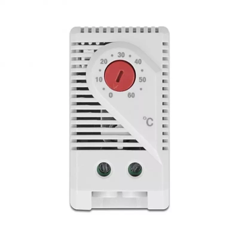 Termostatas DELOCK 66824, plastikinis korpusas, IP20, 30 W, 250 V, 10 A, 43×60×33 mm, pilkai raudonas