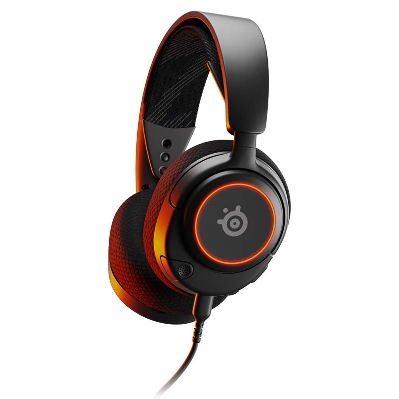 Steelseries Arctis Nova 3 ausinės, laidinės, lankeliu, žaidimams, USB Type-C, juodos