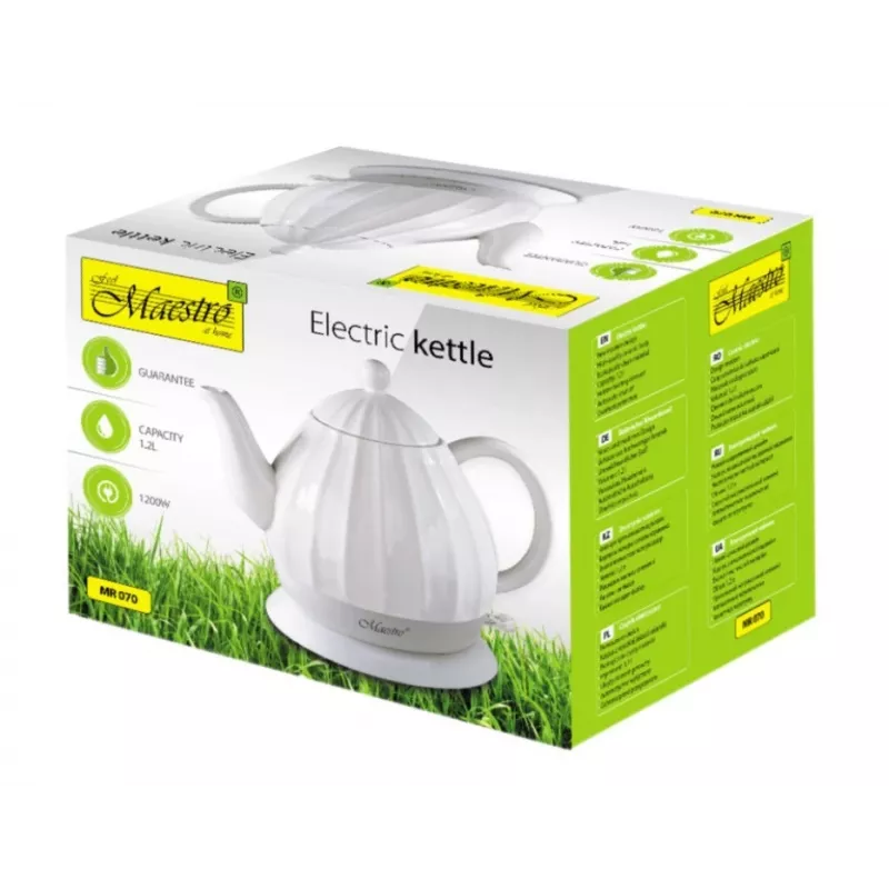 Feel-Maestro MR070 elektrinis virdulys 1,2 l 1200 W Baltas