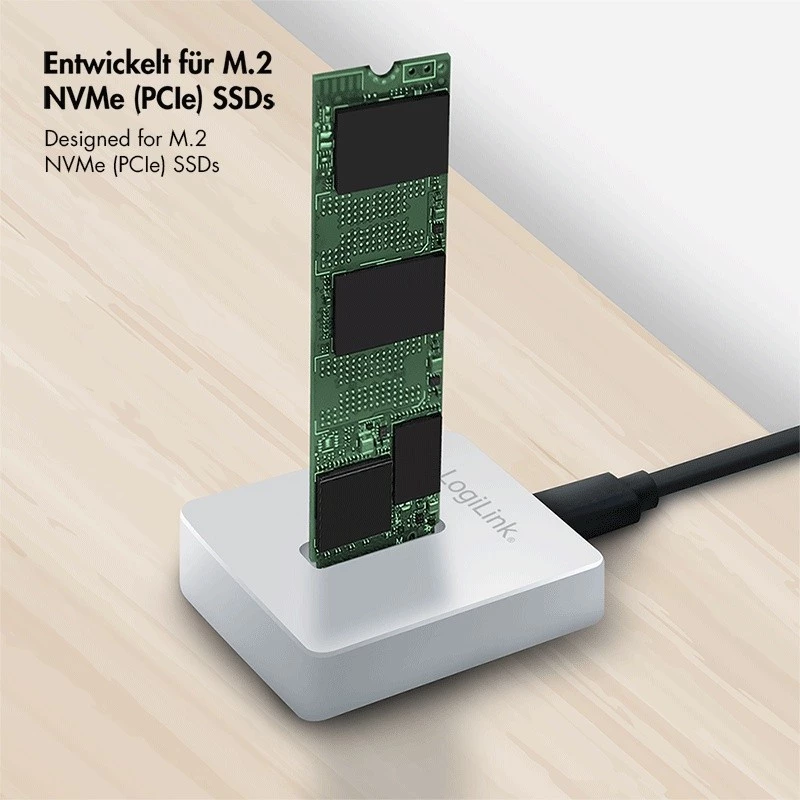 Dokavimo stotelė 1 prievadas USB 3.2, M.2 NVMe