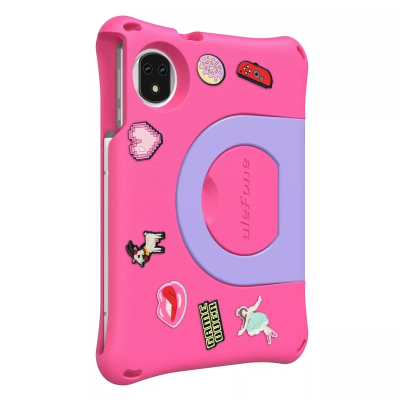 Planšetinis kompiuteris vaikams UleFone Tab A9 Pro Kids, 4 GB RAM, 128 GB atminties, LTE, rožinė