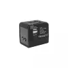 Kelioninis adapteris SBOX TA-23 su dvigubu USB įkrovikliu ir universalia kištukų sistema