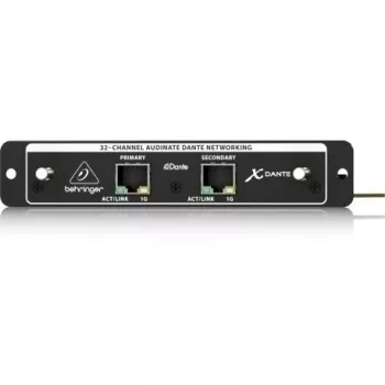 Prietaisų plokštė Behringer X-DANTE, skirta X32 – Dante tinklo audio 32 kanalai