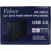 Inter-Tech Veloce GD-35612 – išorinis diskų dėklas, 3,5 colio, SATA 3Gb/s, USB 3.0