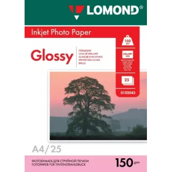 Lomond blizgus fotopopierius rašaliniams spausdintuvams 150 g/m² A4, 25 lapai