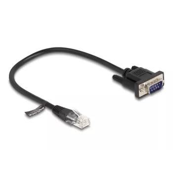 Tinklo kabelis DeLOCK 88008 juodas 0,3 m RJ-45