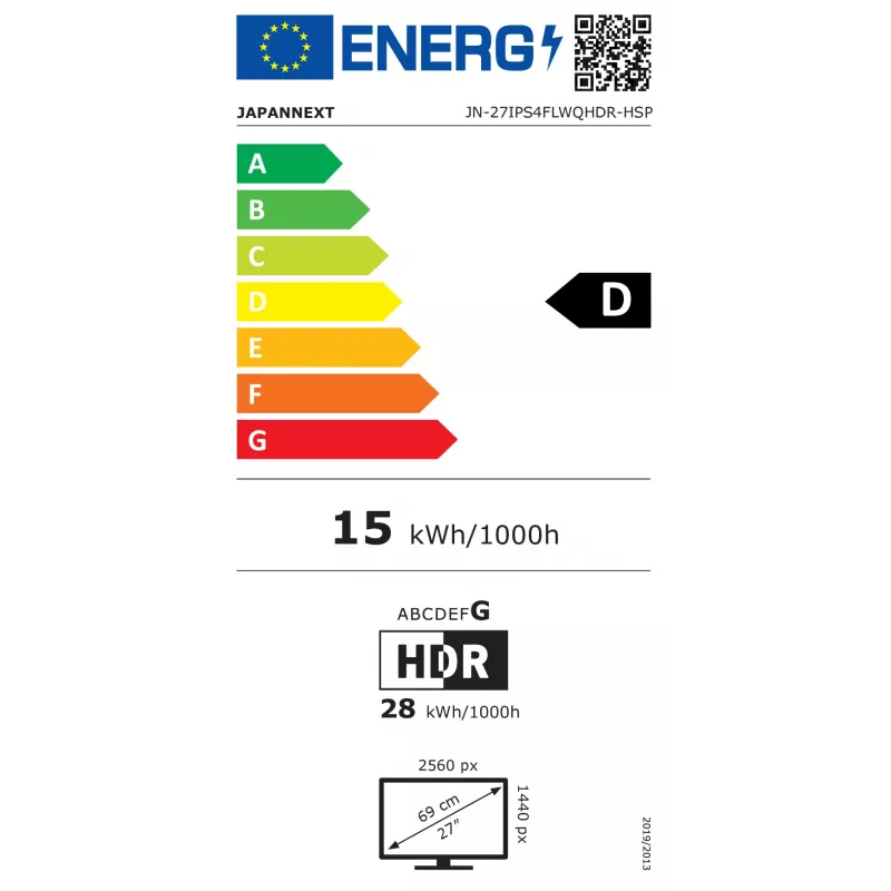 JAPANNEXT JN-27IPS4FLWQHDR-HSP 27 colių WQHD IPS plokščias monitorius