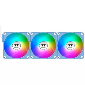 Thermaltake CT140 EX Reverse ARGB 140mm korpuso ventiliatorius 3 vnt. rinkinys Hydrangea Blue