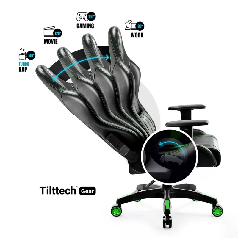 Kėdė Diablo X-One 2.0 Normal Size Gaming juoda, žalia