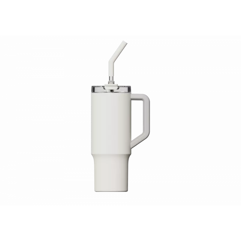 Termo puodelis su šiaudeliu Xiaomi Straw Mug White 1 L