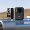 Veiksmo kamera DJI Osmo 360 Standard Combo – 8K itin didelė raiška, 120 MP CMOS, 240 kadrų/s, elektroninis stabilizavimas, 2 colių ekranas, MicroSD, 183 g, juoda