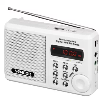 Nešiojamas radijo imtuvas SENCOR SRD 215 W MP3, USB, SD