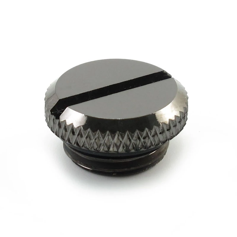 XSPC G1/4 colio V2 srieginis kamštis, 10 vnt. pakuotė – juodas chromas