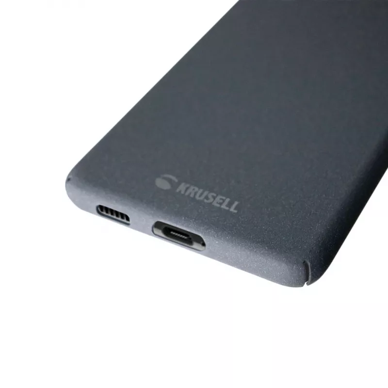 Krusell Galaxy S21 Ultra pilkas dėklas su smiltainio tekstūra