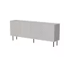 Komoda Cama Meble LUCCA 4D — 200 x 40 x 80 cm, kašmyro spalva, medžio drožlių plokštė