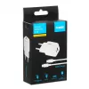 USB įkroviklis IBOX ILUC42W 42W (33W maks.), 1×USB-C PD3.0, 1×USB-A QC3.0, 100–240V, baltas