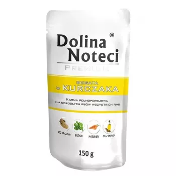 Šlapias šunų ėdalas Dolina Noteci Premium vištiena, 150 g, suaugusiems šunims