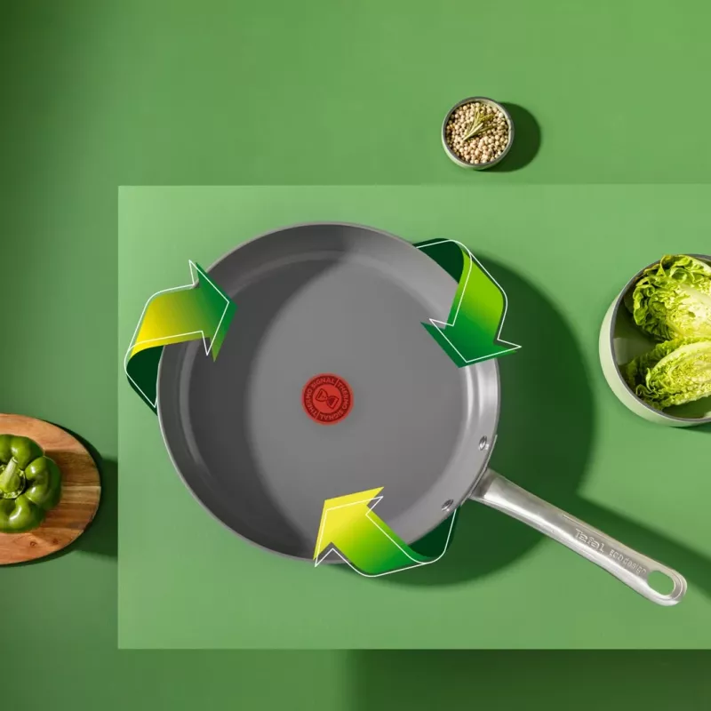 Keptuvė Tefal Renewal C4260443 24 cm – aliuminis, keraminė nelipni danga, tinka indukcijai, Thermo-Spot