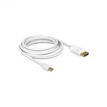 DisplayPort kabelis DeLOCK 83481 Mini DisplayPort 1 m Baltas