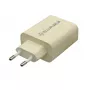 Įkroviklis Tellur TLL151321 Type-C PD20W USB QC3.0, 20W PD ir QC3.0 greitasis įkrovimas