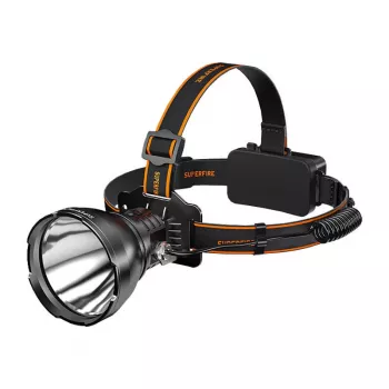 Kaktinė lempa Superfire HL60 — 2300 lm, 330 m nuotolis, įkraunama