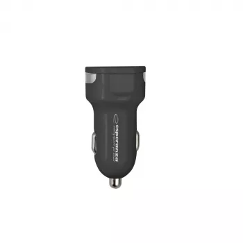 Automobilinis kroviklis ESPERANZA EZ110 juodas – 12–24V įėjimas, 2× USB-A 2.1A, Quick Charge 3.0, 36W