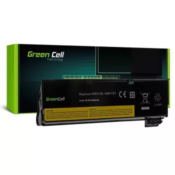 Baterija Green Cell LE57V2, skirta Lenovo ThinkPad L450 T440 T450 X240 X250 – ličio jonų 4400 mAh, juoda
