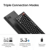 Mechaninė pilno dydžio (100 %) klaviatūra Keychron V6 Ultra 8K — QWERTY, Bluetooth, RGB LED, juoda