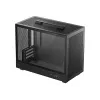 Kompiuterio korpusas DeepCool CH160 PLUS Small Form Factor SFF ATX/mATX, grūdintas stiklas, USB-C, juodas