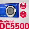 Realishot DC5500 kompaktiškas fotoaparatas 24 MP CMOS 5616 x 3744 pikseliai Mėlyna (DC5500BL)