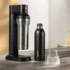 BRITA karbonizavimo butelis 650 ml, nerūdijantis plienas, juodas, tinkamas plauti indaplovėje