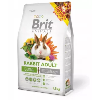 BRIT Animals Rabbit Adult Complete - ėdalas triušiams - 1,5 kg