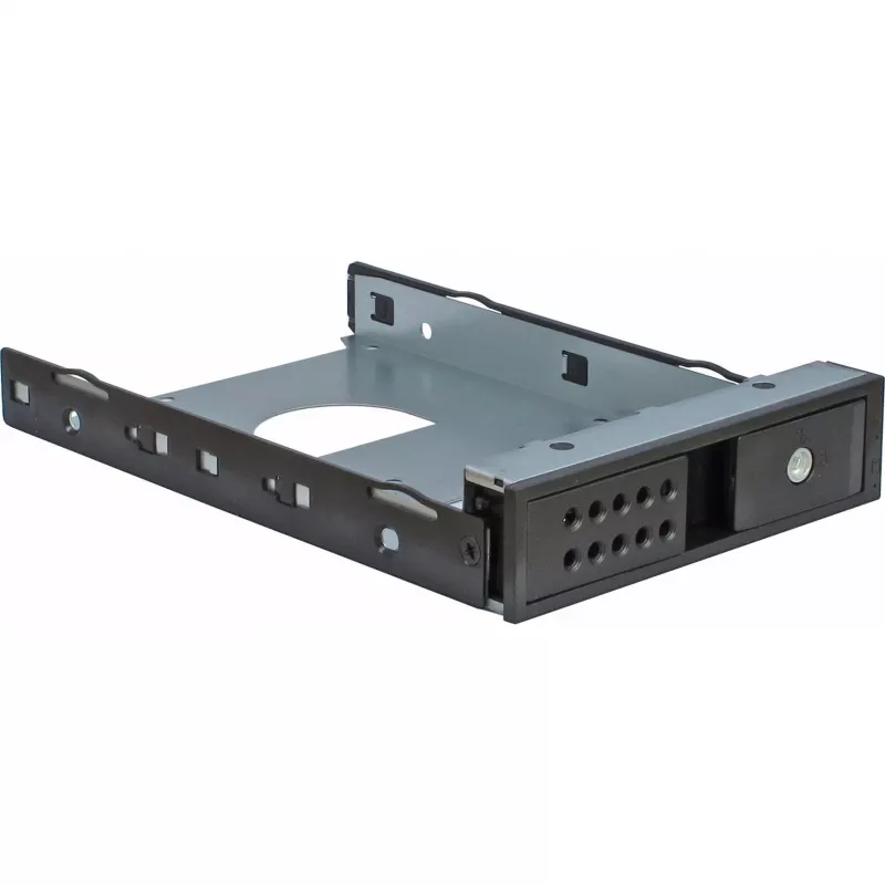 INTER-TECH IPC 4U-4508 Black 4U serverinis/kompiuterio korpusas, montuojamas į stelažą